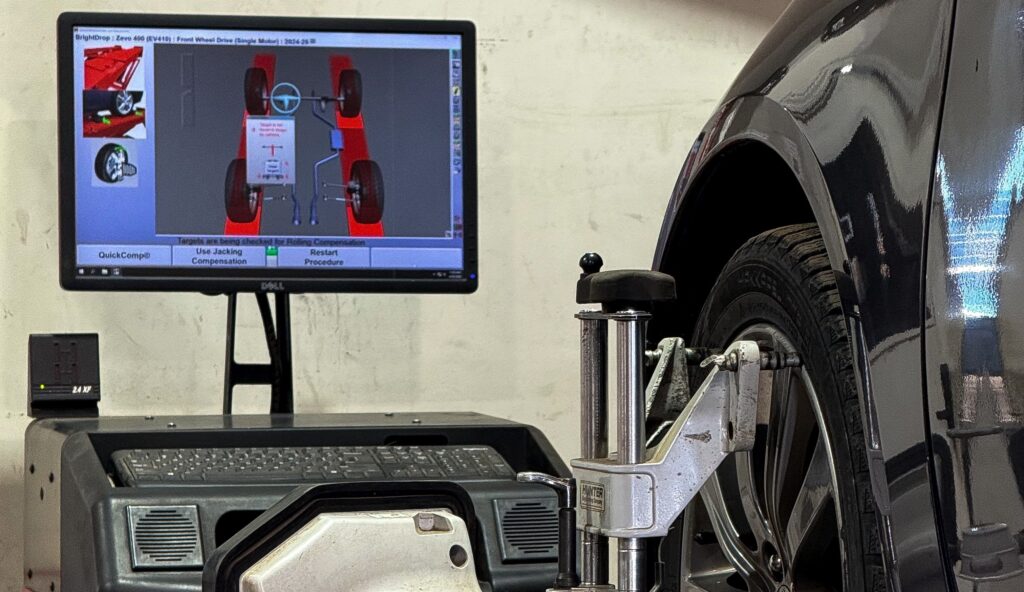 Wheel alignment service in Edmonton at Megasell Motors Service Centre
