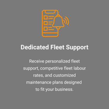 Dedicated fleet support and commercial vehicle maintenance services in Edmonton.